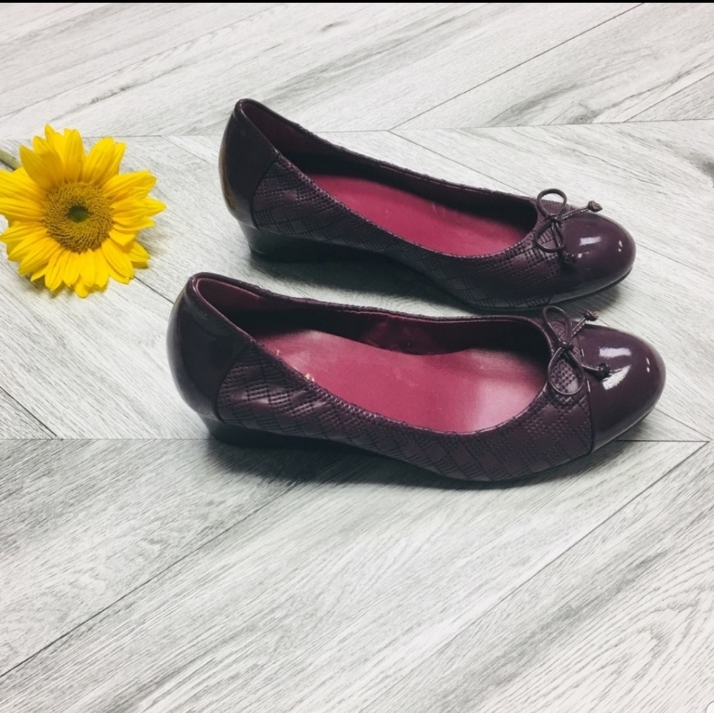 Cole Haan | Nike Air Tali Purple Quilted Wedge 7.5